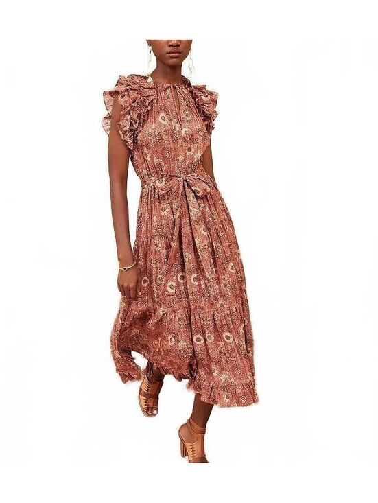 Ulla Johnson Dresses & Skirts - Ulla Johnson Virginia Midi Dress Boho Chic Floral Cottagecore Autumm Size 4